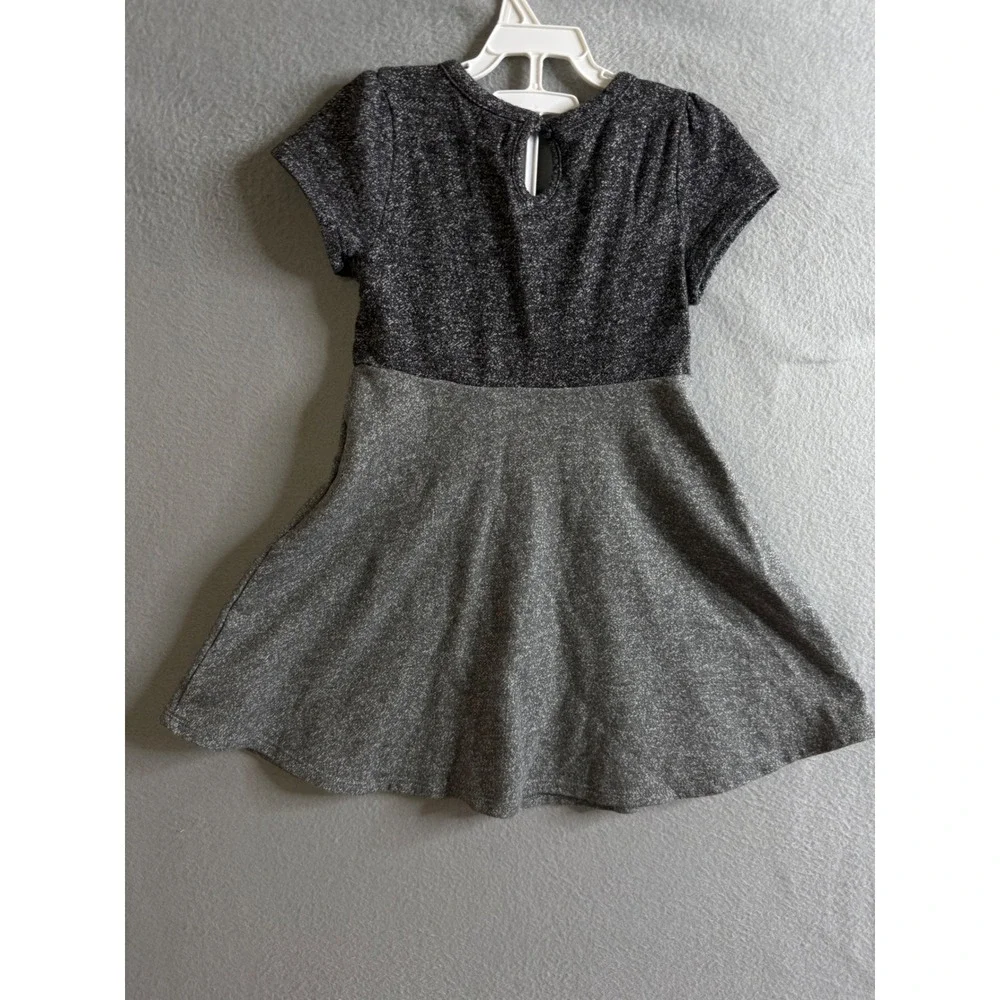 Baby Gap Dress Girls 4T Gray Knit‎ Dress Short Sleeve Casual Toddler